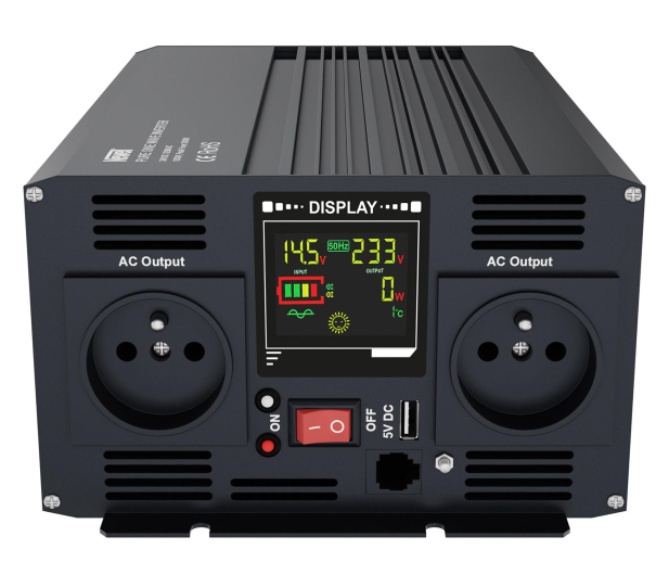 Newell Przetwornica napięcia z czystą sinusoidą 24V/230V/1000W - 1322547 - zdjęcie 2